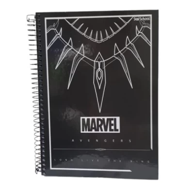 Caderno Espiral 1/4 Capa Dura 80 Folhas Avengers StarSchool