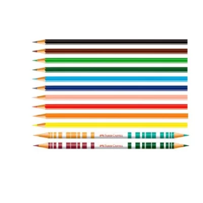 Ecolapis de Cor 12 Cores + 2 Bicolor - Faber-Castell