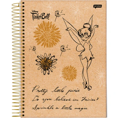 CADERNO 10MT 160F ESP CD UNIV TINKER BELL KRAFT JANDAIA