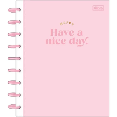 Caderno Universitário colegial Tilidisco Happy 177mm x 240mm 80 FL 1 UN