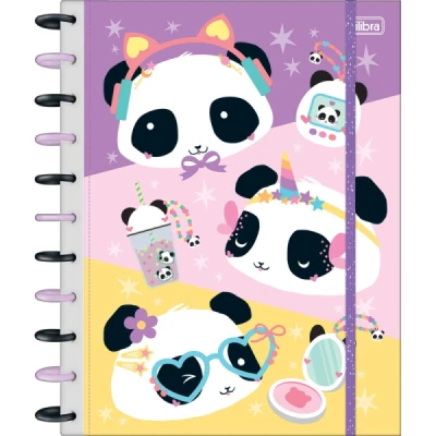 CADERNO TILIDISCO CAPA DURA UNIVERSITÁRIO 10 MATÉRIAS LOVELY FRIEND 160 fls Tilibra