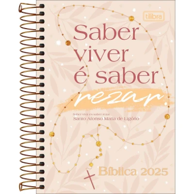 Agenda Espiral Diária 12,9 x 18,7 cm Bíblica 2025 - Sortido