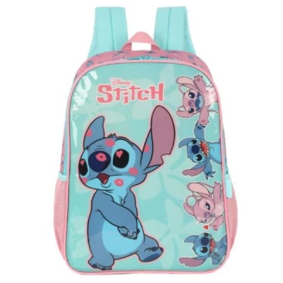 Mochila Infantil Stitch G Verde - Luxcel