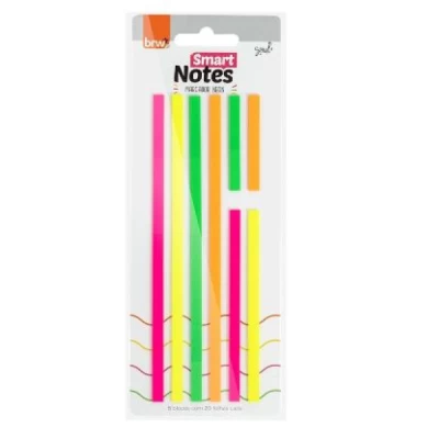 Bloco smart notes marca-texto - colorido neon - 20fls - 8 blocos - BA1060