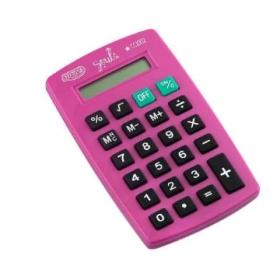 Calculadora pequena 8 dígitos de bolso - pink - BRW CC1002