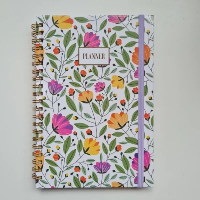 Planner Espiral Capa Dura Botânica 130 Mm X 188 Mm 80 Folhas - BRW