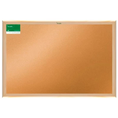 Quadro Cortiça Moldura Madeira 90x60cm Standard Souza 3294