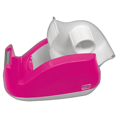 SUPORTE PARA FITA ADESIVA ESCRITÓRIO ROSA NEON - TILIBRA