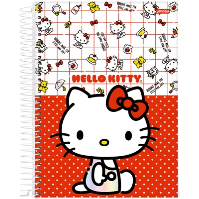 CADERNO 10MT 160F ESP CD UNIV HELLO KITTY JANDAIA