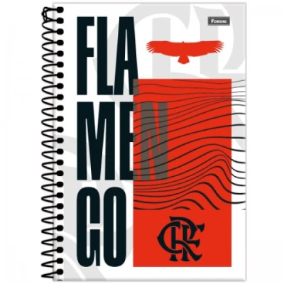 CADERNO 1/4 80F ESP CD FLAMENGO R9289 - FORONI