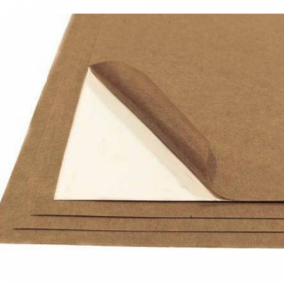 PAPEL KRAFT NATURAL ADESIVO A4 90G - USA UNIDADE