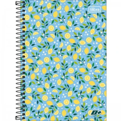 CADERNO ESPIRAL CAPA DURA 1/4 D+ 200 FOLHAS FEMININO TILIBRA