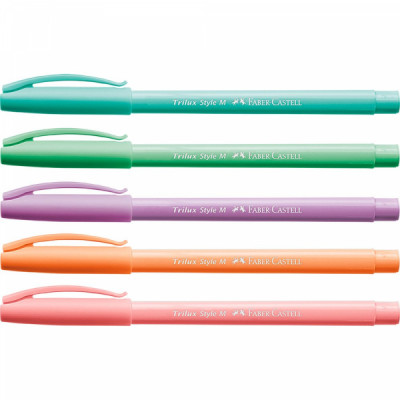 Caneta Trilux Faber Castell Style Colors 5 Cores - 032/ES5TP