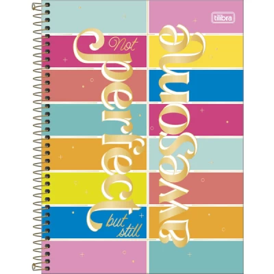 Caderno Espiral Capa Dura Universitário 10 Matérias Be Nice 160 Folhas - Tilibra