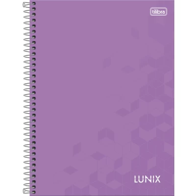 Caderno Espiral Capa Dura Universitário colegial Lunix - tilibra Sortido