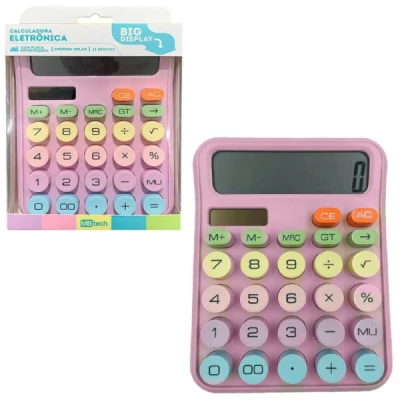 CALCULADORA MBTECH 16X12CM 12DÍGITOS GB54482