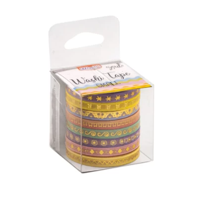 FITA DECORATIVA WASHI TAPE SMALL HOT STAMPING 5MMX3M C/ 8UN - BRW WT0902