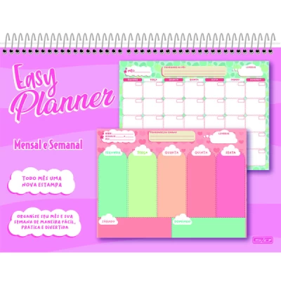 PLANNER MENSAL ESPIRAL 72 FLS EASY SÃO DOMINGOS