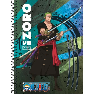 Caderno Espiral Capa Dura Universitário Connect 1 Matéria One Piece 80 Folhas - Tilibra