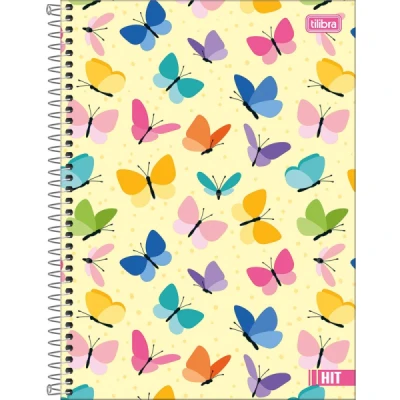 CADERNO ESPIRAL CAPA DURA UNIVERSITÁRIO 20 MATÉRIAS HIT FEMININO 320 FLS - TILIBRA