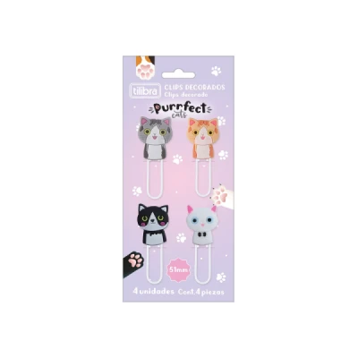 Clips Purrfect Cats - Tilibra