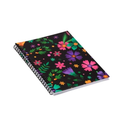 Caderno capa dura pautado 150x210mm - botânica - 80fls