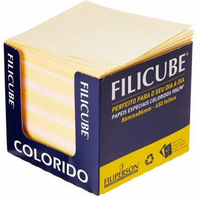 Bloco Para Recado Filiperson, Multicor FP00763 650 FOLHAS