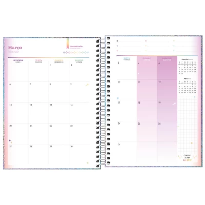 Planner Espiral 17,7 x 24 cm Glow 2023 - TILIBRA