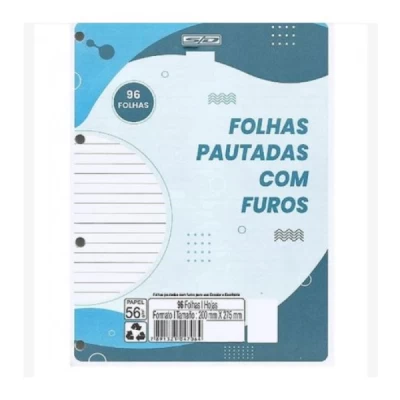 Refil Para Fichario 96fls Pautado Sao Domingos