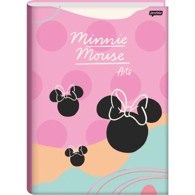 CADERNO BROCHURA 1/4 CD 80F MINNIE ARTS JANDAIA