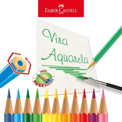 LAPIS DE COR C/24 AQUARELAVEL FABER CASTELL