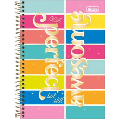 Caderno Espiral Capa Dura 1/4 Be Nice 80 Folhas - Tilibra