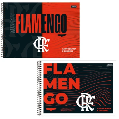 CADERNO DESENHO 80F ESP CD FLAMENGO R9307 FORONI