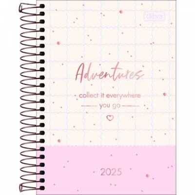 Agenda 2025 Soho Espiral 129x187mm 176 folhas - Tilibra