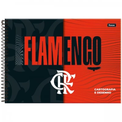 CADERNO DESENHO 80F ESP CD FLAMENGO R9307 FORONI