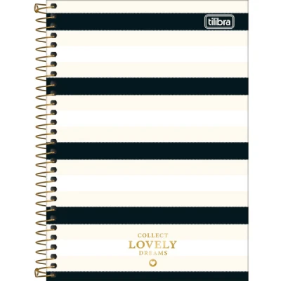 CADERNO ESPIRAL CAPA DURA 1/4 WEST VILLAGE 80 FOLHAS