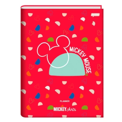 Caderno Brochura Capa Dura 1/4 80 Folhas Mickey Arts Jandaia