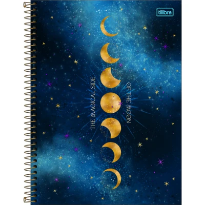 Caderno Espiral Capa Dura Universitário 1 Matéria Magic 80 Folhas