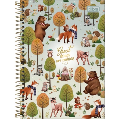 CADERNO ESPIRAL CAPA DURA 1/4 WEST VILLAGE 80 FOLHAS