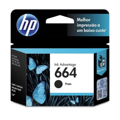 CARTUCHO 664 PRETO 2 ML F6V29AB HP