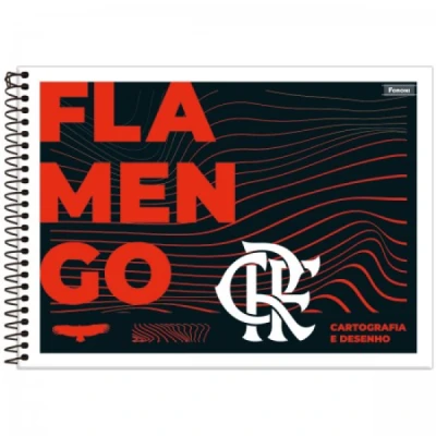 CADERNO DESENHO 80F ESP CD FLAMENGO R9307 FORONI