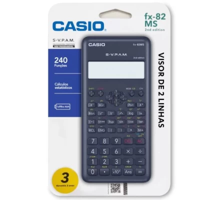 Calculadora científica 2nd Edition FX-82MS-2- Casio BT 1 UN