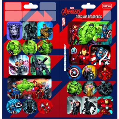 Adesivo Decorado Duplo Avengers