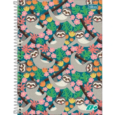 CADERNO ESPIRAL CAPA DURA UNIVERSITÁRIO 20 MATÉRIAS D+ FEMININO 400 FOLHAS TILIBRA