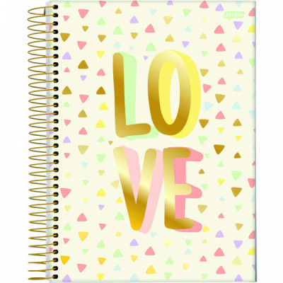 Caderno Espiral universitário CD 10 MAT 160 FLS Le Creme – JANDAIA