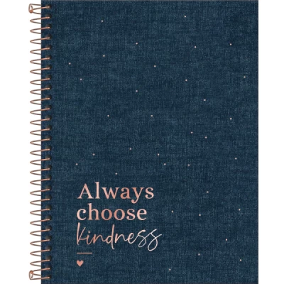 CADERNO ESPIRAL COLEGIAL CAMBRIDGE DENIM 80F 290904 TILIBRA