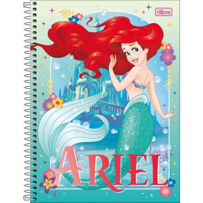 CADERNO ESPIRAL CAPA DURA UNIVERSITÁRIO 1 MATÉRIA PRINCESAS FIT 80 FOLHAS - TILIBRA