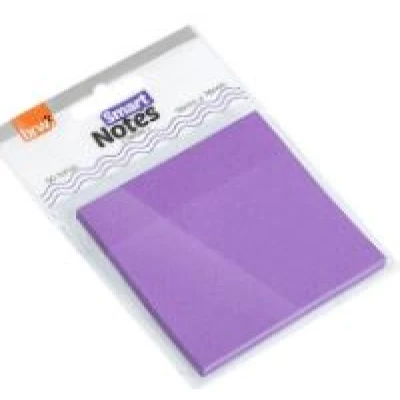 Bloco smart notes 76x76mm - roxo neon - 50fls