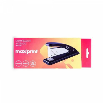 Grampeador Metálico MX-G26 Preto Maxprint - COD 713196