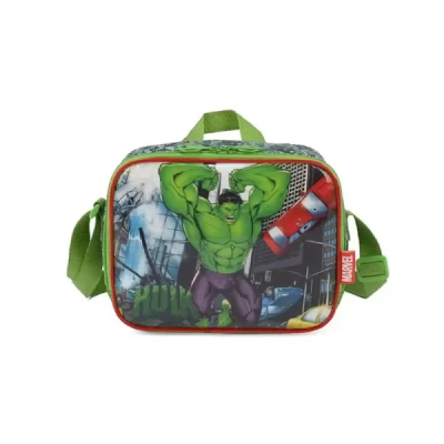 Lancheira Térmica Infantil Hulk Verde Luxcel